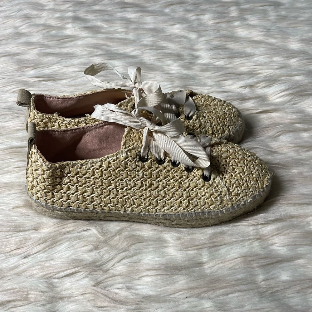 Manebi Raffia Lace-Up Espadrilles - Picture 10 of 12